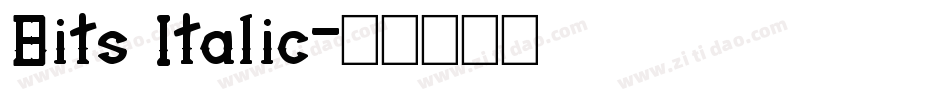 Bits Italic字体转换